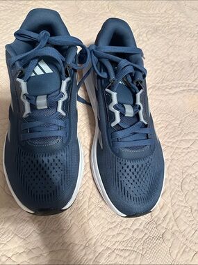 adidas Navy Blue Athletic Sneakers with White Accents